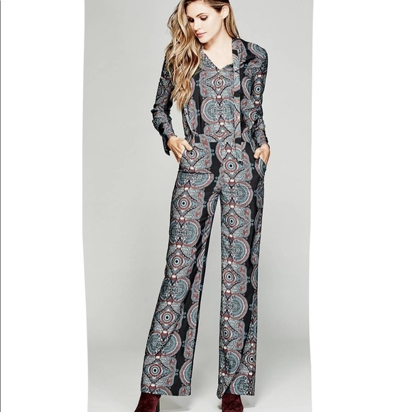 Marciano Pants - 🔥MOVING SALE🔥 Marciano Sedgwick high waist geo print palazzo style pants NWT